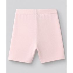 Pine Kids Cotton Lycra Knit Above Knee Length Solid Cycling Shorts Pack of 3 - Light Blue Limegreen & Pink