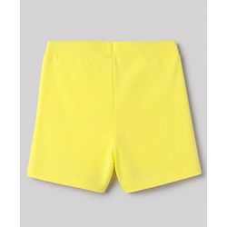 Pine Kids Cotton Lycra Knit Above Knee Length Solid Cycling Shorts Pack of 3 - Light Blue Limegreen & Pink
