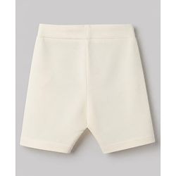 Pine Kids Cotton Lycra Knit Above Knee Length Solid Cycling Shorts Pack of 3 - Lilac White & Dark Pink