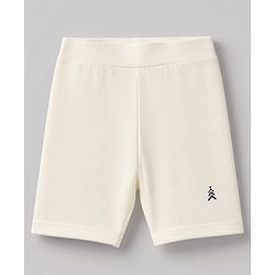 Pine Kids Cotton Lycra Knit Above Knee Length Solid Cycling Shorts Pack of 3 - Lilac White & Dark Pink