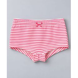 Pine Kids Cotton Elastane Knit Panties With Star Print Pack of 3 - White & Pink