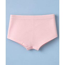Pine Kids Cotton Elastane Knit Panties With Star Print Pack of 3 - White & Pink