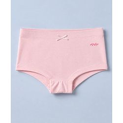 Pine Kids Cotton Elastane Knit Panties With Star Print Pack of 3 - White & Pink