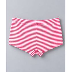 Pine Kids Cotton Elastane Knit Panties With Star Print Pack of 3 - White & Pink