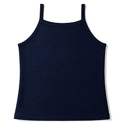 Pine Kids Knit Cotton Lycra Solid Sleeveless Slips with Bow Applique Pack of 3 - Red Pink Navy Blue