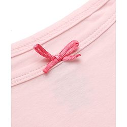 Pine Kids Knit Cotton Lycra Solid Sleeveless Slips with Bow Applique Pack of 3 - Red Pink Navy Blue