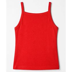 Pine Kids Cotton Lycra Knit Slips with Singlet and Bow Applique Pack of 3 - Red Light Pink & White
