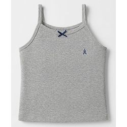 Pine Kids Cotton Mix Knit Slips with Bow Applique in Grey,Black & Cream