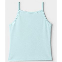 Pine Kids Cotton Mix Knit Slips with Sleeveless and Strawberry Print in White, Blue & Grey Pack of 3