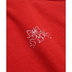 Pine Kids Cotton Lycra Knit Sleeveless Slips with Bows Print and Bow Embroidery Pack of 3 - White Red & Pink
