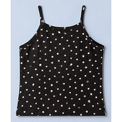 Pine Kids Cotton Lycra Knit Slips with Sleeveless and Floral Print Pack of 3 - Pink Green & Black