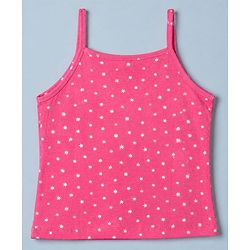 Pine Kids Cotton Lycra Knit Slips with Sleeveless and Floral Print Pack of 3 - Pink Green & Black