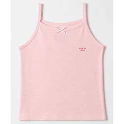 Pine Kids Cotton Lycra Knit Sleeveless Slips with Star Print Pack of 3 - White Pink & Dark Pink