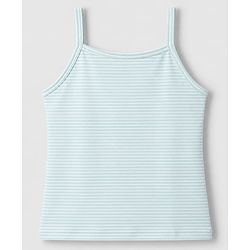 Pine Kids Cotton Mix Knit Slips with Bow Applique and Striped Print in Pink,Sea Green & Purple Pack of 3
