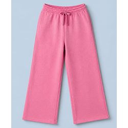 Pine Kids 100% Cotton Knit Half Sleeves Top and Pant Set with Text Print in White
