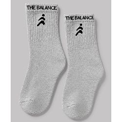 Pine Active Terry Knit Ankle Length Solid Socks Pack of 5 in Black, Grey, Black, Red