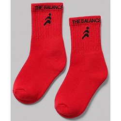 Pine Active Terry Knit Ankle Length Solid Socks Pack of 5 in Black, Grey, Black, Red