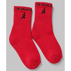 Pine Active Terry Knit Ankle Length Solid Socks Pack of 5 in Black, Grey, Black, Red