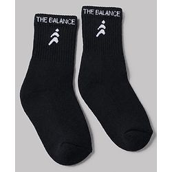 Pine Active Terry Knit Ankle Length Solid Socks Pack of 5 in Black, Grey, Black, Red