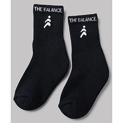 Pine Active Terry Knit Ankle Length Solid Socks Pack of 5 in Black, Grey, Black, Red