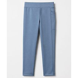 Pine Active Knit Full Length 4 way stretch Aero soft Leggings in Blue