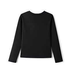 Pine Active Knit Solid 4 Way Stretch Aero Soft Thumbhole T-Shirt With Full Sleeves - Black