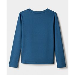 Pine Active Knit Solid 4 Way Stretch Aero Soft Thumbhole T-Shirt With Full Sleeves - Teal Blue