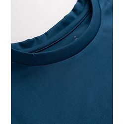 Pine Active Knit Solid 4 Way Stretch Aero Soft Thumbhole T-Shirt With Full Sleeves - Teal Blue