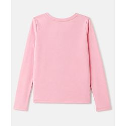 Pine Active Knit 4 Way Stretch Aero Soft Thumbhole Solid T-Shirt with Full Sleeves - Pink