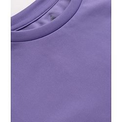Pine Active Knit 4 Way Stretch Aero Soft Thumbhole Solid T-Shirt with Full Sleeves - Lavender