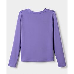 Pine Active Knit 4 Way Stretch Aero Soft Thumbhole Solid T-Shirt with Full Sleeves - Lavender