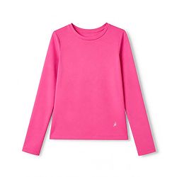 Pine Active Knit Solid 4 Way Stretch Aero Soft Thumbhole T-Shirt With Full Sleeves - Dark Pink