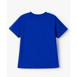 Pine Kids 100% Cotton Knit Half Sleeves T-Shirt & Shorts Night Suit With Video Game Print & Bio Finsh - Blue