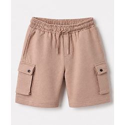 Pine Kids 100% Cotton Knit Half Sleeves T-Shirt and Shorts with Landscape Rules Print & Bio Washed in White