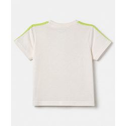 Pine Kids 100% Cotton Knit Half Sleeves T-Shirt and Shorts with Sk8 Rules Print & Bio Washed in White