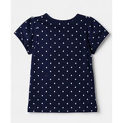 Pine Kids 100% Cotton Knit Half Sleeves T-Shirt & Pyjama Night Suit With Wake up Be Happy Text Print & Bio Finish - Navy Blue