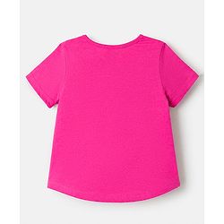 Pine Kids 100% Cotton Knit Full Sleeves Top & Pyjama Night Suit With Floral Print in Pink