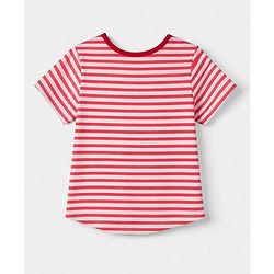 Pine Kids 100% Cotton Knit T-Shirt & Pyjama Night Suit With Bunny Print -White