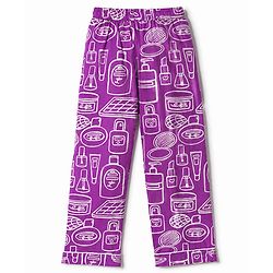 Pine Kids 100% Cotton Knit Half Sleeves Co-Ords Shirt & Pajama Night Suit With Fashion Kit Print - Purple