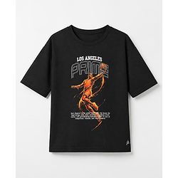 Pine Active Single Jersey Knit Half Sleeves T-Shirt With Text Print - Black