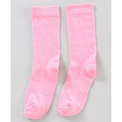 Pine Kids Mid Calf Length Anti-Microbial Socks Pack of 5 - Pink Blue