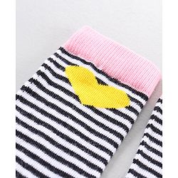 Pine Kids Mid Calf Length Anti-Microbial Socks Pack of 5 - Pink Blue