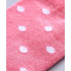 Pine Kids Mid Calf Length Anti-bacterial Socks Polka Dot Design Pack of 3 - Pink