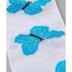 Pine Kids Mid Calf Length Anti-bacterial Socks Polka Dot Design Pack of 3 - Blue