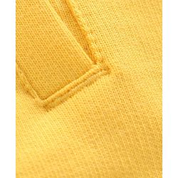 Pine Kids Full Sleeves Biowashed Hooded Sweat Jacket Numeric 20 Patch - Yellow Navy Blue