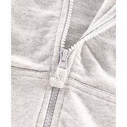 Pine Kids Full Sleeves Biowashed Hooded Sweatjacket - Grey