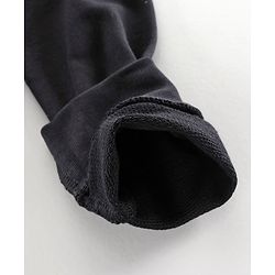 Pine Kids Full Sleeves Biowashed Hooded Sweatjacket - Black