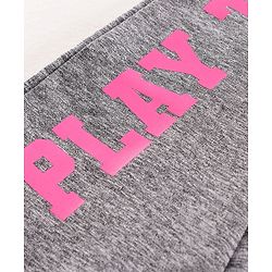 Pine Kids Full Length Dri-Fit Athleisure Leggings Play To Win Print - Grey
