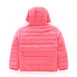 Pine Kids Full Sleeves Reversible Hooded Jacket - Peach Navy