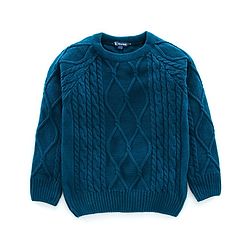 Pine Kids Full Sleeves Pullover Sweater - Navy Blue